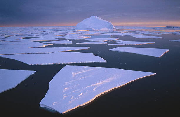 Wall Art - Photograph - Broken Fast Ice, Under Impending by Tui De Roy