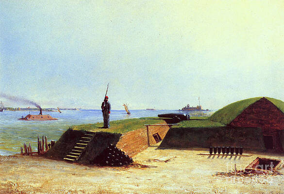 Wall Art - Photograph - Charleston Battery, 1864 by Granger