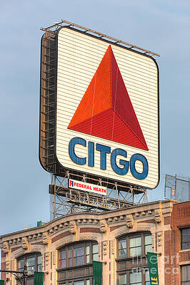 Wall Art featuring the photograph CITGO Sign In Kenmore Square II by Clarence Holmes