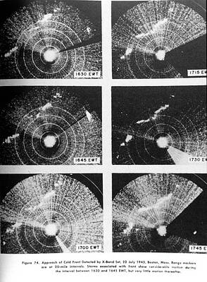 Wall Art - Photograph - Cold Front, X-band Radar, 1943 by Science Source