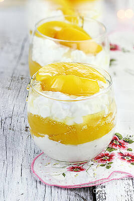 Cottage Cheese and Peaches by Stephanie Frey Cottage Cheese and Peaches by Stephanie Frey