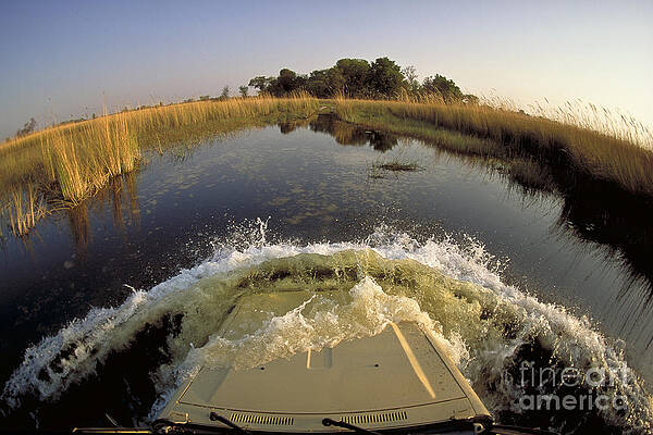 Wall Art - Photograph - Crossing River In Land Cruiser by Greg Dimijian