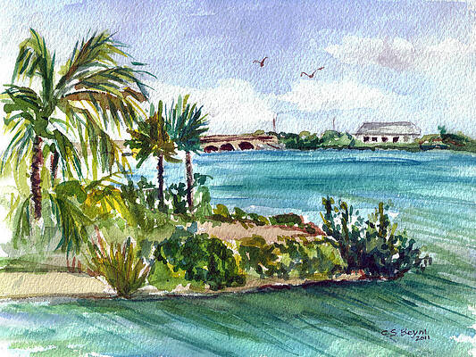 Cudjoe Key Bridge by Clara Sue Beym Cudjoe Key Bridge by Clara Sue Beym