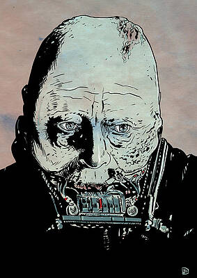 Wall Art - Drawing - Darth Vader Anakin Skywalker by Giuseppe Cristiano