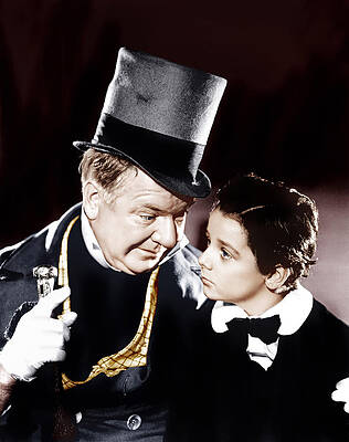 Wall Art - Photograph - David Cooperfield, From Left W.c by Everett