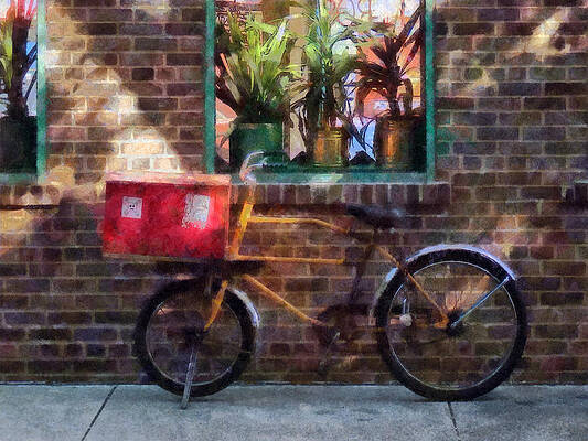 Wall Art - Photograph - Delivery Bicycle Greenwich Village by Susan Savad