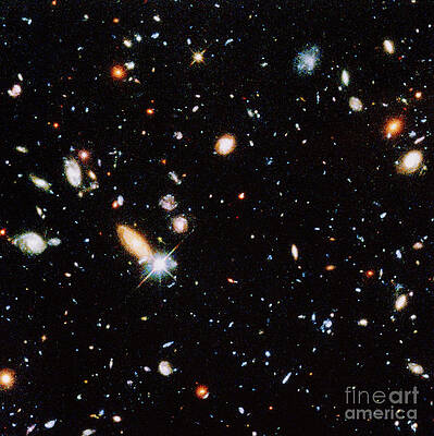 Wall Art - Photograph - Distant Galaxies by STScI/NASA/Science Source