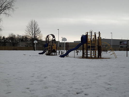 Empty Playground by Stacie Kostecki