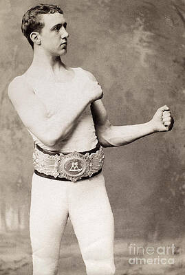 Wall Art - Photograph - ENGLISH BOXER, c1883 by Granger