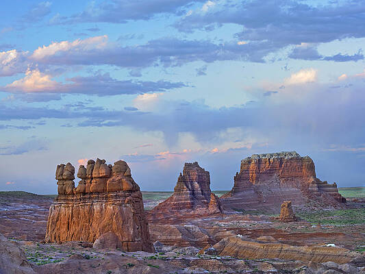 Wall Art - Photograph - Eroded Buttes In Desert Bryce Canyon by Tim Fitzharris