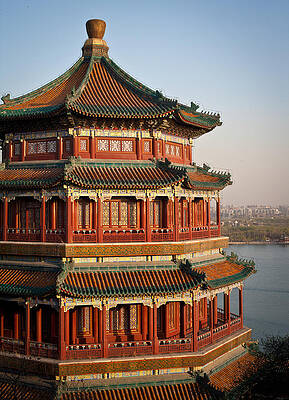 Wall Art - Photograph - Evening Temple of the Fragrant Buddha by Mike Reid