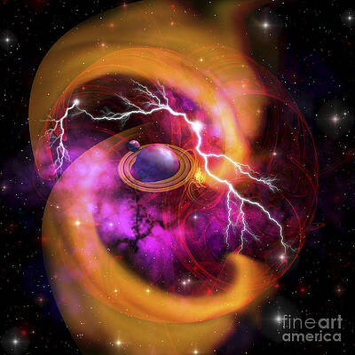 Wall Art - Digital Art - Evolution Of Planet Building by Corey Ford