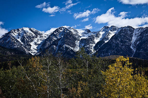 Fall Colors with a Mountain Backdrop by Jeff McGarvin