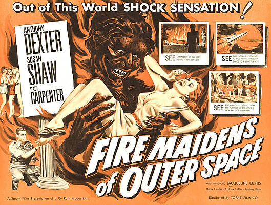 Wall Art - Photograph - Fire Maidens Of Outer Space, Lower Left by Everett