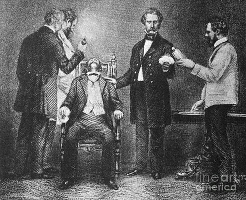 Wall Art - Photograph - First Use Of Surgical Anesthesia, 1846 by Science Source