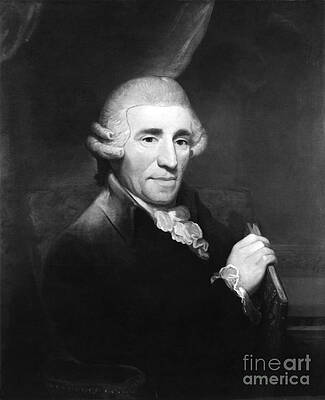 Wall Art - Photograph - Franz Joseph Haydn, Austrian Composer by Omikron