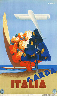 Nature Digital Art - Garda Italy by Georgia Clare