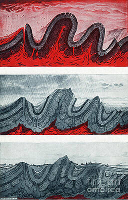 Wall Art - Photograph - Geologic Crumpling by Science Source