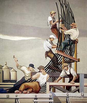 Wall Art - Painting - Dam, 1939 by William Gropper - Granger Historical Picture Archive
