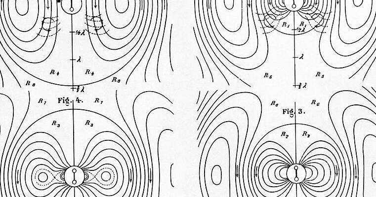 Wall Art - Photograph - Hertzs Flux Lines by Science Source