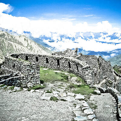 Wall Art - Photograph - Inca Observatory Ruins by Darcy Michaelchuk