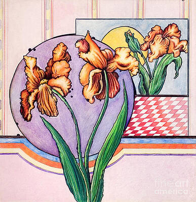 Wall Art - Mixed Media - Iris Reflection by Danielle Scott