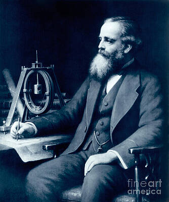 Wall Art - Photograph - James Clerk Maxwell, Scottish Physicist by Science Source