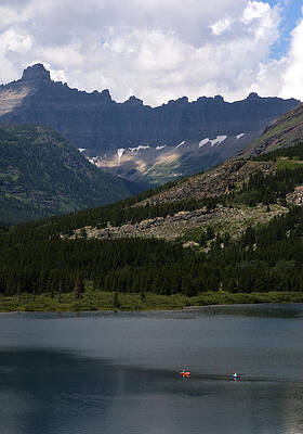 Wall Art - Photograph - Kayaking the Swiftcurrent by Lorraine Devon Wilke