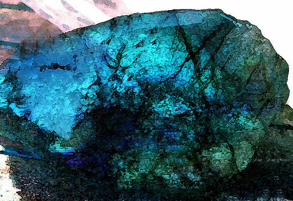 Wall Art - Painting - Labrodite Water paint by Colette V Hera Guggenheim