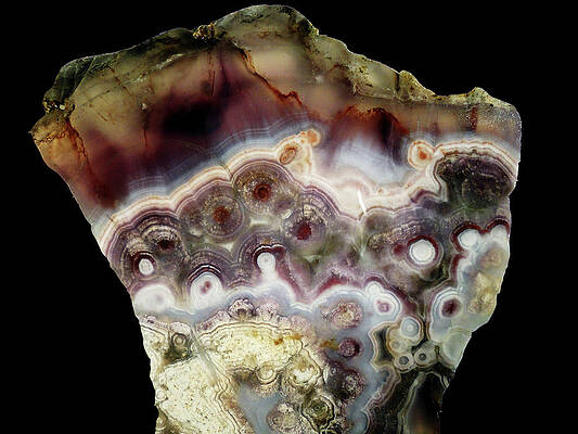Wall Art - Mixed Media - Lace Agate 2 by Bruce Ritchie