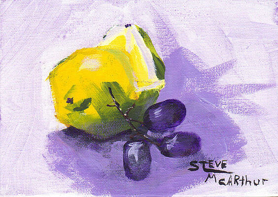 Lemon and Grapes by Steve McArthur