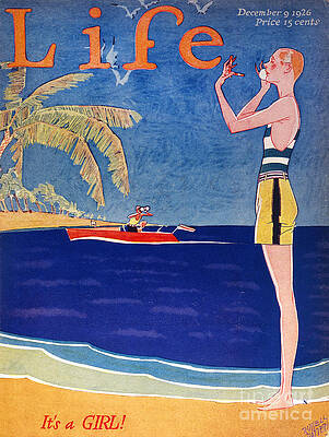 Wall Art - Drawing - Life Magazine Cover, 1926 by Russell Patterson