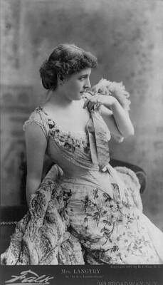 Wall Art - Photograph - Lillie Langtry 1853-1929, In As In The by Everett
