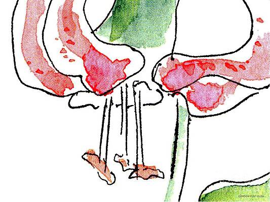 Wall Art - Painting - Lily-Abstract-Paintings-1 by Gordon Punt