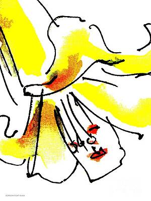 Wall Art - Painting - Lily-Abstract-Paintings-3 by Gordon Punt
