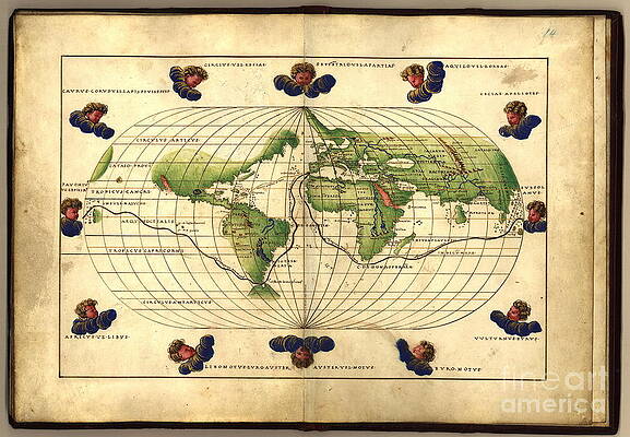 Wall Art - Photograph - Magellans Route 16th Century by Science Source