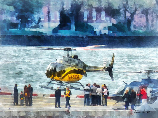Wall Art - Photograph - Manhattan Heliport by Susan Savad