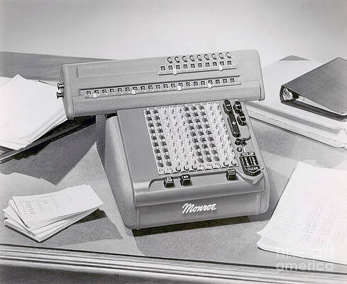 Wall Art - Photograph - Mechanical Calculator by Science Source