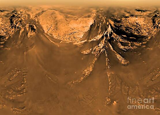 Wall Art - Photograph - Mercator Projection Of Huygenss View by Nasa