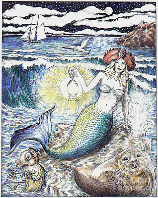 Mermaid Watching over Cape Ann by James Oliver Mermaid Watching over Cape Ann by James Oliver