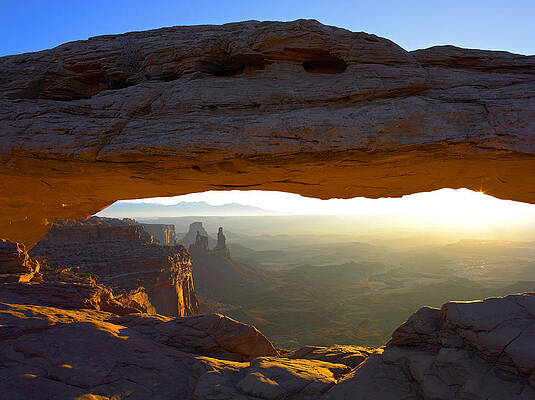 Wall Art - Photograph - Mesa Arch At Sunset From The Mesa Arch by Tim Fitzharris