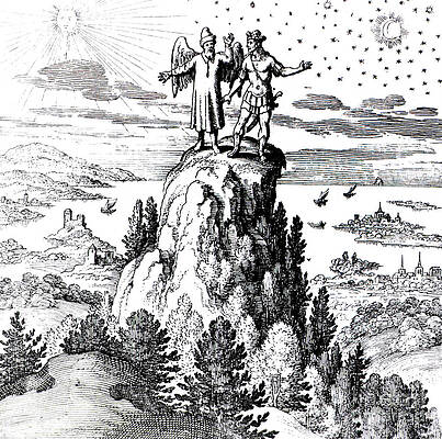 Wall Art - Photograph - Microcosm, Macrocosm, 17th Century by Science Source