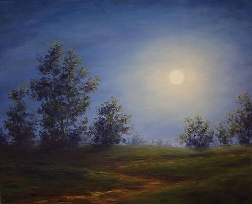 Moon Lit Path by Jeannene Anderson