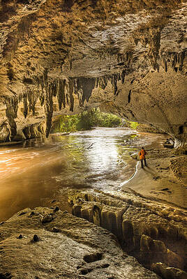 Wall Art - Photograph - Moria Gate Arch And Oparara River by Colin Monteath