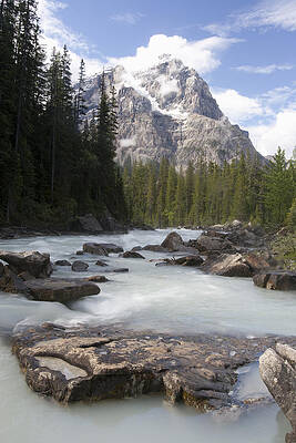Wall Art - Photograph - Mount Stephen And Yoho River, Yoho by Matthias Breiter