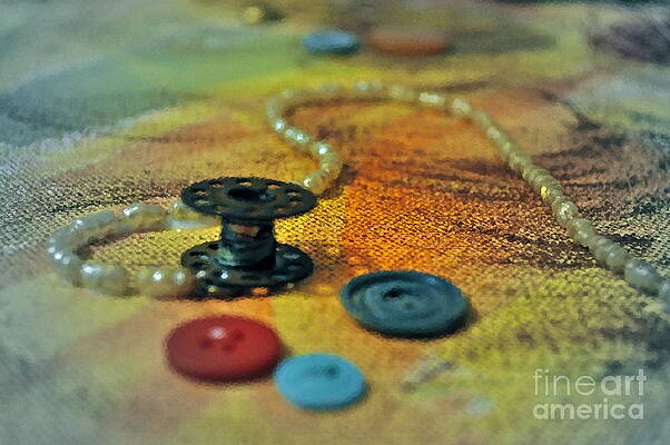 Sewing - Buttons - Bunch of Buttons Photograph by Mike Savad - Fine Art  America