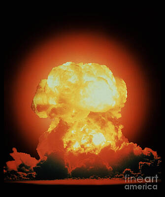 Wall Art - Photograph - Nuclear Test Explosion by DOE / Science Source