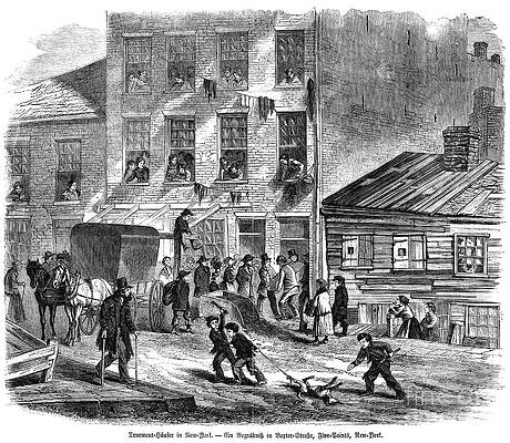 Wall Art - Photograph - NYC: TENEMENT LIFE, c1860 by Granger