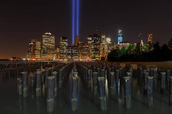 NYC Tribute Lights - The Pier by Shane Psaltis NYC Tribute Lights - The Pier by Shane Psaltis