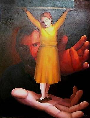 On His Hands by Clotilde Espinosa On His Hands by Clotilde Espinosa
